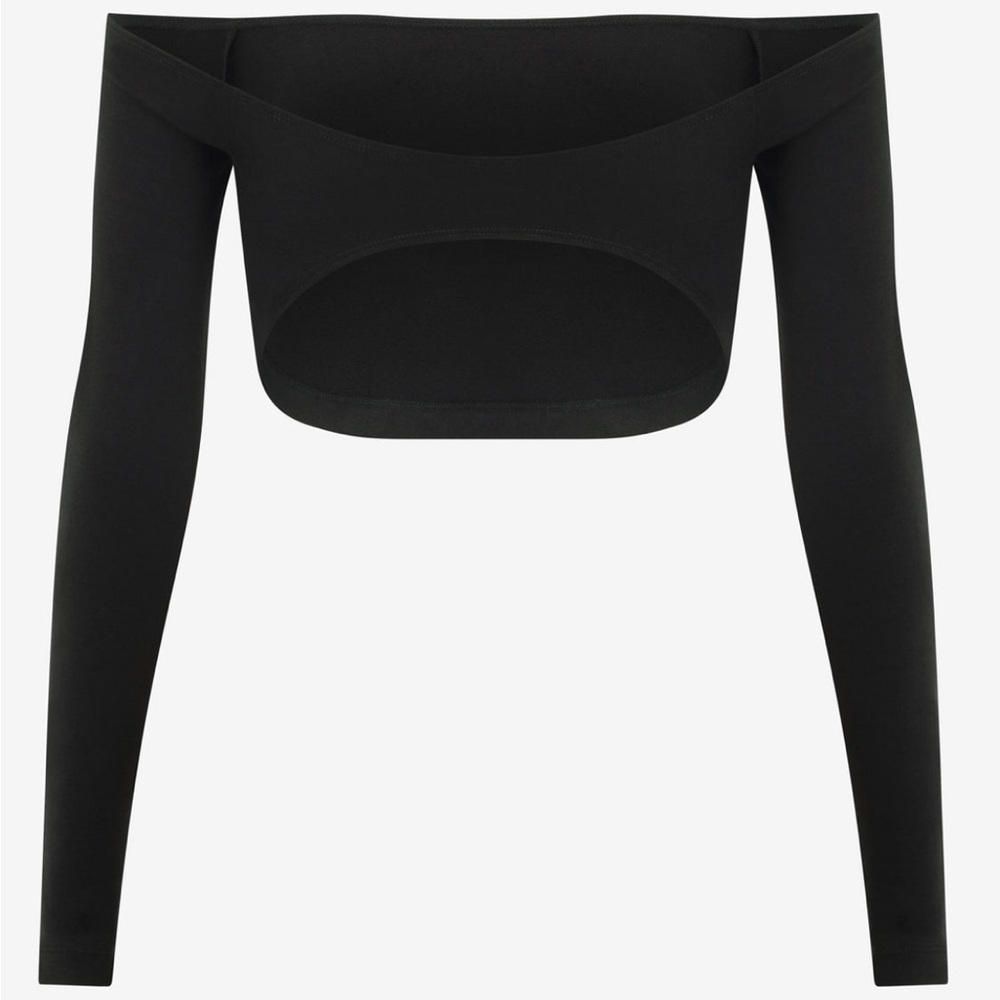 CSB Open Back Long Sleeve Cropped Top - Picture 9 of 11